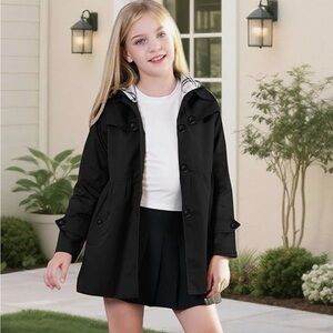 Betusline Girl's NWT Single Breasted Trench Coat Dress Coat Outerwear 13-14